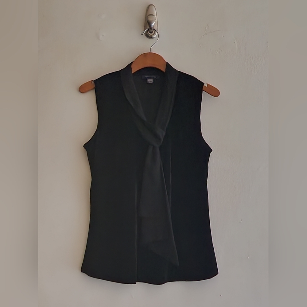 Tommy Hilfiger Velvet Tank Top with Chiffon Tie